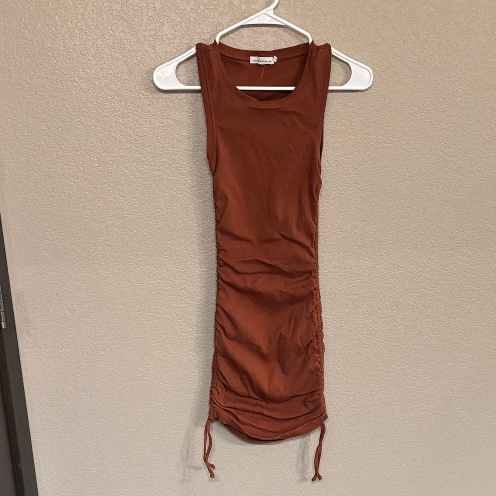 Good American Rust Mini Dress